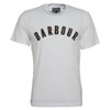 White Barbour Mens Ancroft Tartan T-Shirt