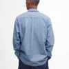 Chambray Barbour Mens Catterick Relaxed Fit Chambray Shirt Model Back