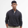 Charcoal Marl Barbour Mens Avoch Half Zip Sweater Model Front