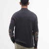 Charcoal Marl Barbour Mens Avoch Half Zip Sweater Model Back