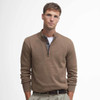 Fossil Barbour Mens Avoch Half Zip Sweater Model Front