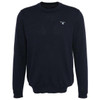 Navy Barbour Mens Merino Crew Neck Sweater