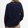 Navy Barbour Womens Shelby Top Model Back