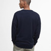 Navy Barbour Mens Merino V-Neck Sweater Back
