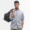 White Barbour Mens Windale Tailored Fit Checked Shirt Front
