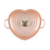 Le Creuset 20cm Cast Iron Heart Casserole Dish Peach