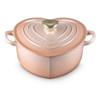 Le Creuset 20cm Cast Iron Heart Casserole Dish Peche