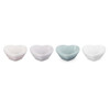 Le Creuset Stoneware Set of 4 Heart Ramekins Pastel