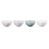 Le Creuset Stoneware Set of 4 Heart Ramekins Pastel Side