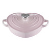 Shell Pink Le Creuset 20cm Cast Iron Heart Shallow Casserole Dish