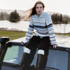 Multi Barbour Womens Eloise Knitted Jumper Model Lifestyle