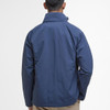 Navy Barbour Mens Keld Showerproof Jacket Model Back