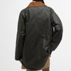 Archive Olive/Ancient Tartan Barbour Womens Raelynn Wax Jacket Model Back