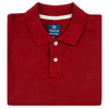Albert and Maurice Mens Classic Pique Polo Shirt Maroon Folded