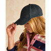 Navy Joules Daley Herringbone Baseball Cap On Model