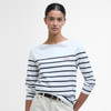 Cloud Stripe Barbour Womens Bradley Top SS25 Front