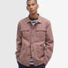 Washed Heather Barbour Mens Grindle Cargo Relaxed Overshirt Front