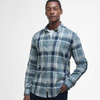 Vintage Teal Barbour Mens Kidd Tailored Shirt Front
