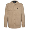 Dark Stone Barbour Mens Lingfield Canvas Overshirt