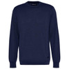 Navy Barbour Mens Bayfield Knitted Crew Jumper