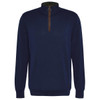 Navy Barbour Mens Bayfield Knitted Half Zip Jumper