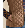 Brown Joules Minx Womens Quilted Gilet Pocket Detail