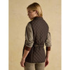 Dark Brown Joules Minx Womens Quilted Gilet On Model Back