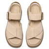 Ecru Suede Clarks Womens Evamar Wish Sandal Top