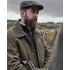 Olive/Wine Hoggs of Fife Mens Tummel Tweed Field Coat Lifestyle