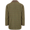 Olive/Wine Hoggs of Fife Mens Tummel Tweed Field Coat Back