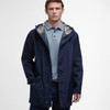 Navy Barbour Mens Humbelton Waterproof Jacket Front