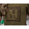 Dark Olive Harkila Mens H-Logo T-Shirt Detail