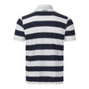 Navy White Musto Mens Original Striped Polo Shirt