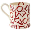 Emma Bridgewater L.O.V.E Polka Red Half Pint Mug RIGHT