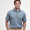 Navy Barbour Mens Heydon Performance Polo Shirt Front
