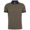 Uniform Green Barbour Mens Lynmouth Tipped Tailored Fit Polo Shirt