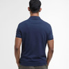 Navy Barbour Mens Tothill Tailored Fit Polo Shirt Back