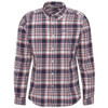 Navy Barbour Mens Birdport Linen Blend Tailored Fit Shirt