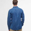 Chambray Barbour Mens Chambray Crest Tailored Fit Shirt Back