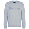 Grey Marl Barbour Mens Pique Applique Crew Sweatshirt