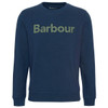 Navy Barbour Mens Pique Applique Crew Sweatshirt
