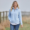 Sky Blue Schoffel Womens Appletree Bay 1/4 Zip Jumper Lifestyle
