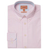 Pink/Blue Stripe Schoffel Mens Holt Soft Oxford Tailored Shirt