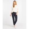 Navy Barbour Womens Essential Slim Trousers On Model
