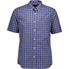Indigo Check Swanndri Mens Lancewood Short Sleeved Shirt