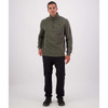 Dark Olive Swanndri Mens Fundementals Quarter Zip on model