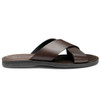 Brown Leather Loake Mens Gozo Sandals Side