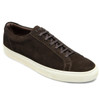 Dark Brown Suede Loake Mens Sprint Trainers