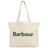 Ecru/Barbour Green Barbour Logo Tote Bag