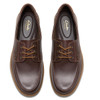 Dark Brown Leather Clarks Mens Bratton Boat Shoe